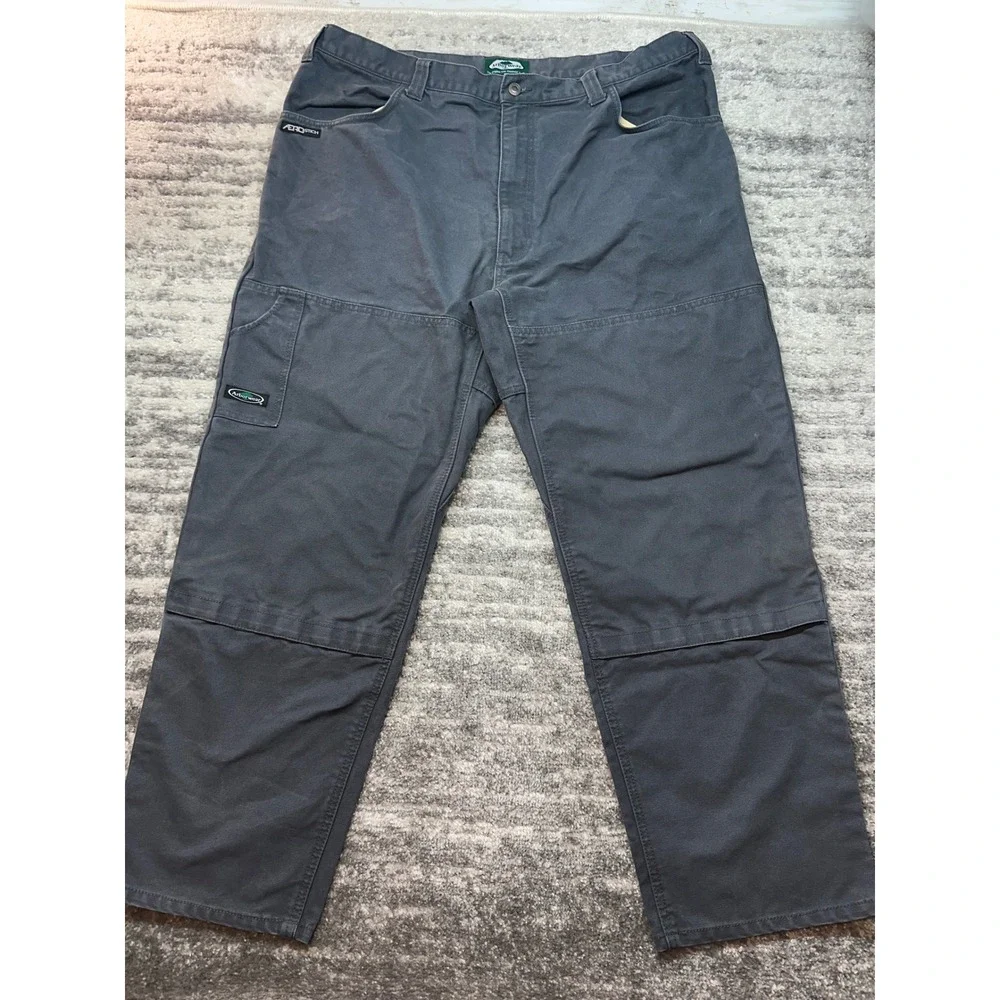 Arborwear Original Tree Climbers Pants Mens 42x30 Gray Canvas Utility Workwear